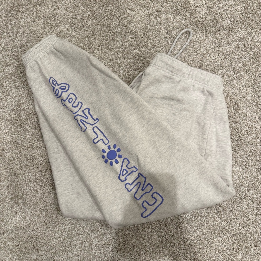 Aritzia TNA Cozy Mega Fleece Medium Grey Sweatpants